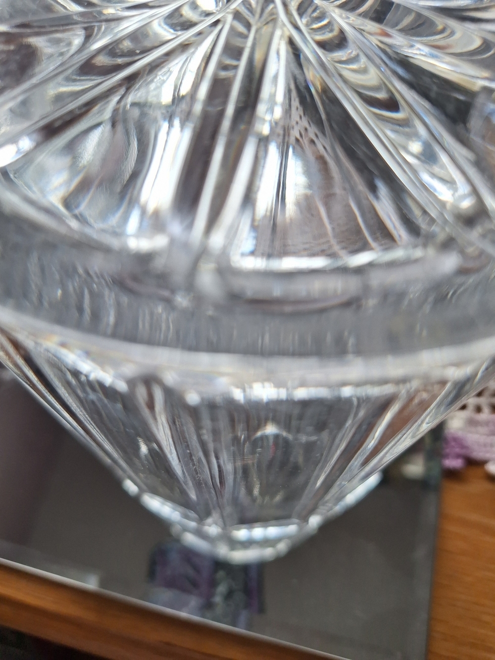 Crystal Bisquit Jar  W/Lid - Picture 12 of 12